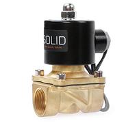 3/4" Brass Electric Solenoid Valve 24V DC G Thread N.C. Air Water Fuel VITON