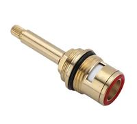 3/4" Brass Shower Bath Cartridge Replacement Valve,Quarter Turn Ceramic tap Valve core Accessories,for Kitchens Bathrooms Washrooms(Open clockwise)