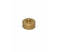 3/4" Brass Spin Cap Plug with Vent Hole for Plumbing Testing and Temporary Pipe Sealing