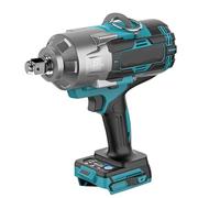 3/4" Brushless Electric Impact Wrench 2100N.M Torque Removal Screw Nut Screwdriver Home Power Tool Compatible with Makita 18V Battery