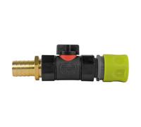 3/4" Bsp Hose Connector Kit With Valve And 19mm Brass Hose Tail Joiner