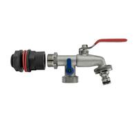 3/4" Bsp Water Butt Kit With Dual Tap Splitter And Quick-Connect Outlets