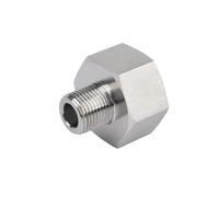 3/4" BSPP Female to 1/2" BSPP Male Thread 304 Stainless Steel Pipe Fitting Reducer Bushing Connector