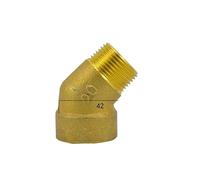 3/4" BSPP Female to Male Brass 45 Degree Elbow Pipe Fitting Coupler Connector Water Gas Oil