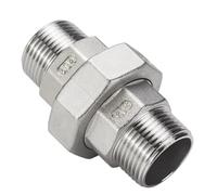 3/4" BSPT Male Socket Union Coupler 304 Stainless Steel Pipe Fitting Connector