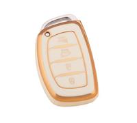 3 4 Button Car Key Case Cover For Hyundai For Tucson For Santa Fe For Rena For Sonata For Elantra For Creta Ix35 Ix45 I10 I30 I40(4 button White B)