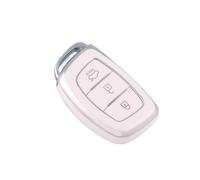 3 4 Button Car Key Case Cover For Hyundai For Tucson For Santa Fe For Rena For Sonata For Elantra For Creta Ix35 Ix45 I10 I30 I40(3 button White)