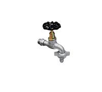3/4" Cast Iron Tap with Knob Handle & Metal Hose Plug Garden Bib Valve Connector 3/4" BSP Pipe Fitting