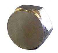 3/4" Chrome Plated Brass Threaded Cap - Pack of 2