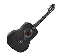 3/4 Classical Guitar Black by Gear4music