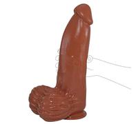 3.4'' Diameter Huge Thick Dildo with Small Glans,13.27'' Realistic Big Brown Anal Dildo with Strong Suction Cup for Hands-Free Giant Dildos Penis Adult Sex Toy for Women Men Advanced Players
