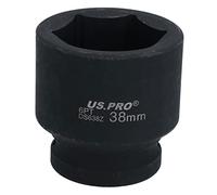 3/4" Drive 38mm Shallow Metric MM Impact Impacted Socket 6 Sided Single Hex