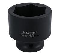3/4" Drive 45mm Shallow Metric MM Impact Impacted Socket 6 Sided Single Hex