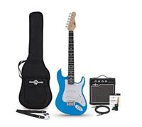 3/4 Electric Guitar LA by Gear4music Blue with 10W Amp and Gigbag