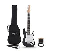 3/4 Electric Guitar LA Miniamp Pack Black
