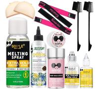 3.4 fl oz Lace Melting and Holding Spray Glue-Less Hair Adhesive for Wigs, Extra Hold Lace Melting Spray Adhesive Wig Spray for Closure Wigs Extensions, Wig Melting Spray Strong Natural Forming Hold