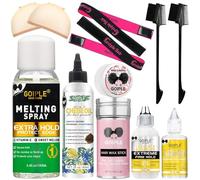 3.4 fl oz Lace Melting and Holding Spray Glue-Less Hair Adhesive for Wigs, Extra Hold Lace Melting Spray Adhesive Wig Spray for Closure Wigs Extensions, Wig Melting Spray Strong Natural Forming Hold