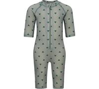 3/4 Girls' One-Piece Swimsuit Hummel BEE AOP Vert 4 ans