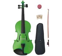 3/4 Green Maple Wood Acoustic Violin with Case, Rosin, and Bow By Crescent