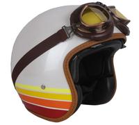 3/4 Half Motorcycle Helmet, Compatible With Scooter, Cruiser, Moped Motorbike Helmet, ECE/DOT Approved Vintage German Motorcycle Half Helmets H,L
