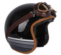 3/4 Half Motorcycle Helmet, Compatible With Scooter, Cruiser, Moped Motorbike Helmet, ECE/DOT Approved Vintage German Motorcycle Half Helmets F,M