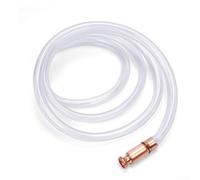 3/4" ID Siphon Hose, 6FT Shaker Pump for, Diesel, Fuel & Water Transfer, High Flow Rate up to 6 GPM, White PVC Tubing for Commercial Truck