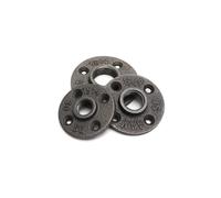 (3/4 inch) 1/2 3/4 or 1 Inch Reinforced Black Flange Iron Pipe Floor Fitting Plumbing Threaded Flange