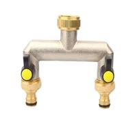3/4 Inch 2 Way Hose Splitter Zinc Alloy Garden Rustproof Connector for Outdoor Gardening Lawn Care(D)