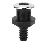 3/4 inch 20mm marine through hull fitting Thru hull fitting hose Twist adjustable Suitable for beams Fish wells zers Yachts 90 degree bends Long life Easy to install and replac (Straight Pipe)