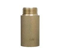 3/4 Inch BSP (22 mm) Pipe Thread Extension Female Male x Cast Iron Brass - 10 mm Long