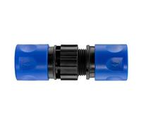 3/4 Inch BSP Male and Female Thread Hose Quick Connector Set Blue - Click Lock Quick Connect - Tap Pipe Irrigation Adapters - Leak Resistant Plastic Fittings - Hozelock Gardena Compatible