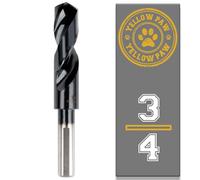 3/4 Inch Drill Bit for Metal - Industrial Grade M35 Cobalt Titanium Aluminum Nitrite - 3/4" Diameter & Total Length of 6" with Working Length of 3" Easily Drill Into Metal, Steel, & Aluminum