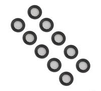 3/4 Inch Filter Washer with Stainless Steel Mesh, Rubber and Metal Gasket for Washing Machine, Dishwasher, Shower Valve Hose, Plumbing Connection Strainer Screen to(Black)