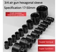 3/4 Inch Hex Socket Heavy Duty Thickened Socket Set Pneumatic Wrench Set Of Nozzles Mechanic Tools Manual Tool 30 mm