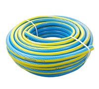 3/4 Inch High Pressure Water Hose Professional Blue / Yellow Garden Hose Dimensionally Stable 25 Bar UV Resistant (50 Metres)