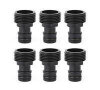 3/4 Inch Hose Connectors Male Hose Pipe Connector | 6pcs Thread Water Tap Hose Adapter 3/4 Inch Male Connector Adapter for Irrigation Devices with Internal Thread 26.5mm