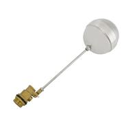 3/4 Inch Male Thread Float Ball Valve with 304 Stainless Steel Ball and Brass Valve Body, Automatic Water Level Control Sensor for Water Heater, Tank, Tower or