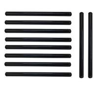 3/4 Inch Mallealbe Cast Iron Pipe, Pre Cut, Industrial Steel Black Fits Standard One Half Inch Black Threaded Pipes Nipples and Fittings, Build Vintage DIY Furniture, 10 Pack (10 Inch Length)