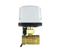 3/4 Inch Motorized Ball Valve 220V 12V 24V 3-Wire 2 Control Brass Electric Big Torque Metal Motor 1Pcs(220VAC)