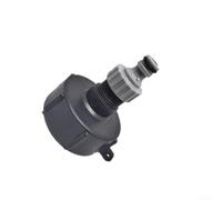 3/4 Inch Outlet Connector with S60x6 2 Inlet for IBC Tank Adapter Fitting for 1000L Water Storage and Rain Barrels (2#)