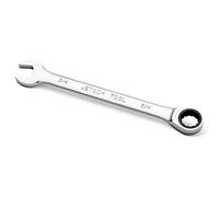 3, 4 Inch Ratcheting Combination Wrench Industrial Grade Gear Spanner with 12Point Design, 72-Tooth Ratchet, Made with Forged and Heat-Treated Cr-V SteelChrome Plating, SAE