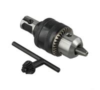 3/4 Inch Shank Adapter to B16 Taper Drill Chuck Set with Key, 1/2-20 UNF Thread Steel Magnetic Connection for Weldon Shank, Clamping Range 1.5-13mm, Grey(2)
