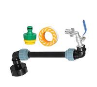 3/4 Inch Tank Tap - Gallon Water Bucket Valve, Extension Pipe Connection | Liquid Drain Adjustment for Irrigation, 3/4 Inch Outlet Tap for Rainwater Tanks, Tap Stop Valve with 25