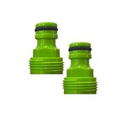3/4 Inch Threaded Male Tap Connector/Screw On Adaptor for Hose Pipe, Garden Hose Connectors. 3/4" BSP Male Hose Connector. Pack of 2