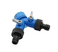 3/4 Inch Y Valve Splitter Garden Irrigation Hose Fitting 2-Way Valve Quick Connector Agriculture Watering Splitter 1 Pcs(3I4 F - Nipple Blue)