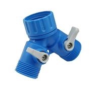 3/4 Inch Y Valve Splitter Garden Irrigation Hose Fitting 2-Way Valve Quick Connector Agriculture Watering Splitter 1 Pcs(3I4 F to M Thread)