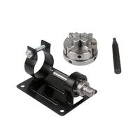 3/4 Jaw Lathe Chuck Self-Centering Mini Collet Accessory - 50mm, 65mm, 80mm Seat Stand Holder