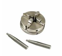 3/4 Jaws Wood Lathe Chuck 50/65/80/90/125mm Manual Chuck Self-Centering Metal Wood Lathe Tools(65mm-4Jaw)