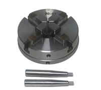 3/4 Jaws Wood Lathe Chuck Self-Centering Manual 50/65/80/90/125mm for W/Mounting Bolts(90mm-4-Jaw)
