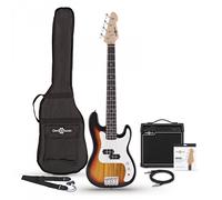 3/4 LA Bass Guitar Sunburst 15W Bass Amp Pack